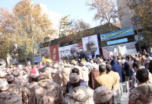 گزارش تصویری مراسم اجتماع سراسری حمایت از مردم مقتدر و کودکان مظلوم غزه 